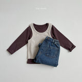 [minirobe] Autumn pocket denim pants