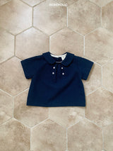 ［bebe holic］Mild double button blouse
