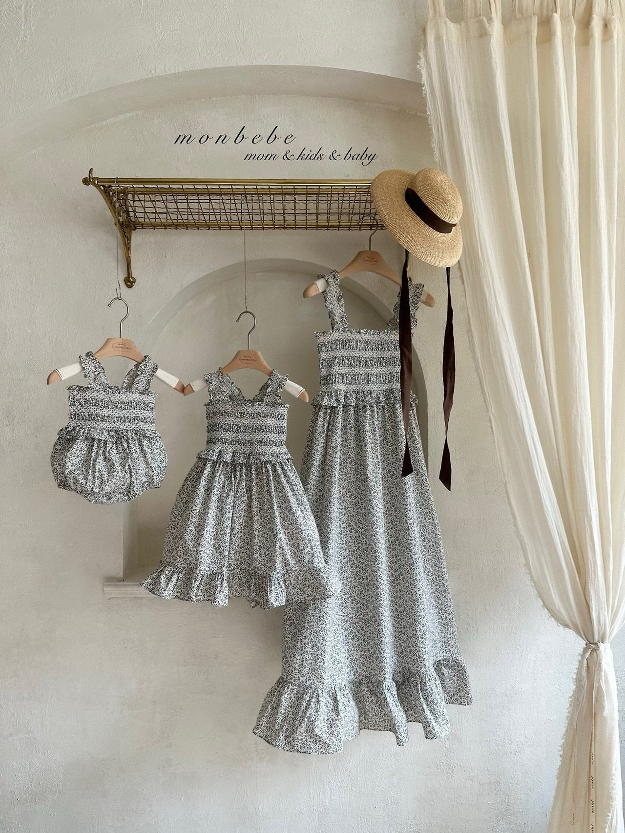 ［monbebe］Smock rompers