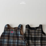 ［LINDO］Milk square one-piece (check)