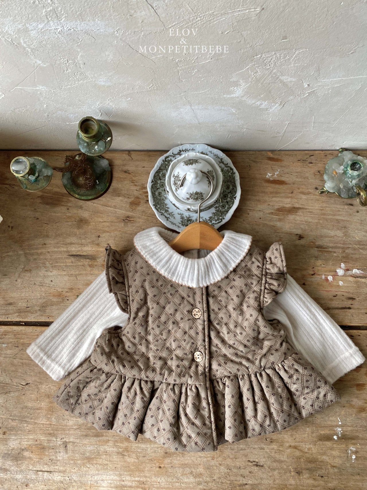 ［Mon petit bebe］Luane frill tee