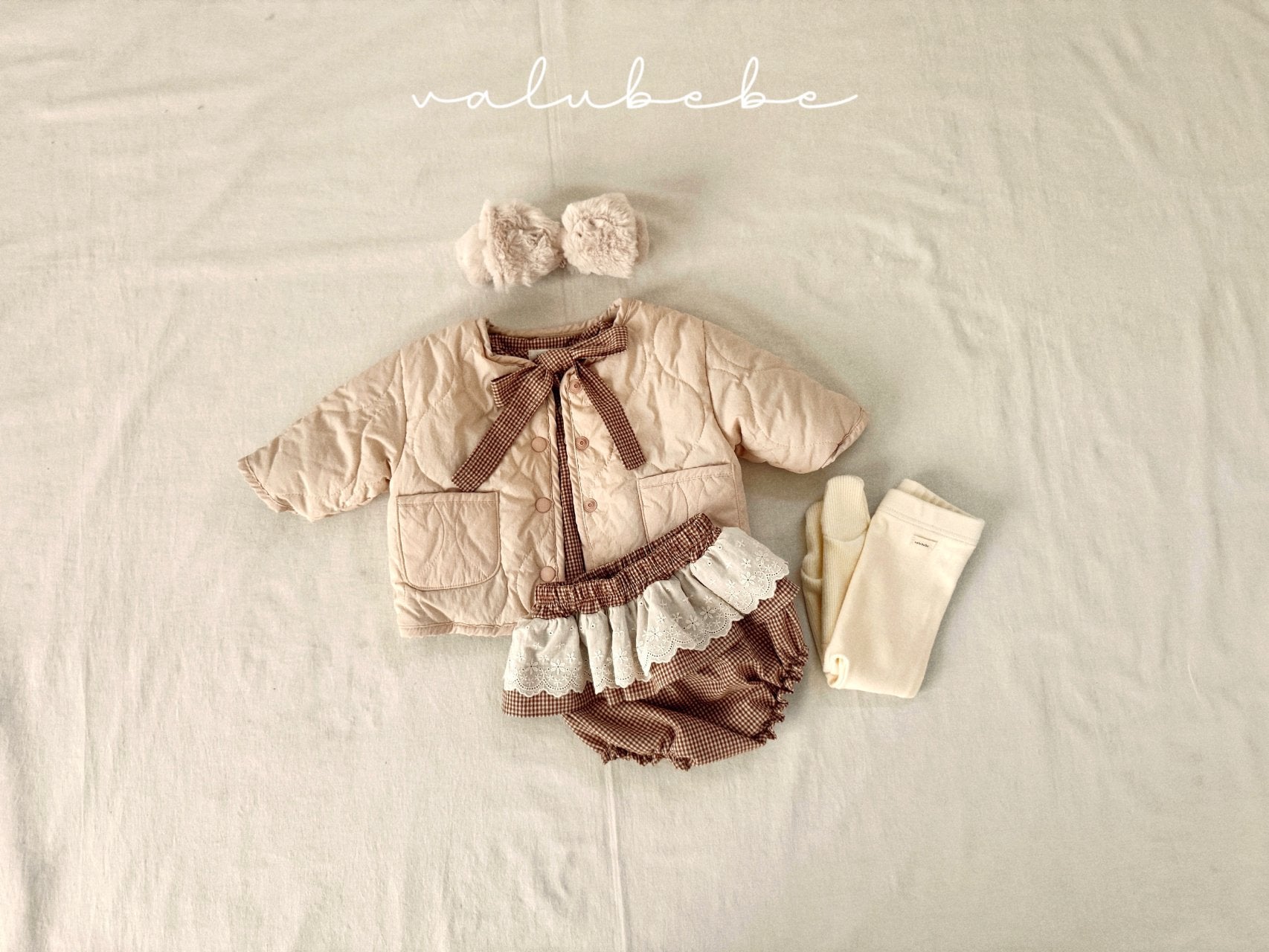 ［valubebe］Fur ribbon hairband (baby)
