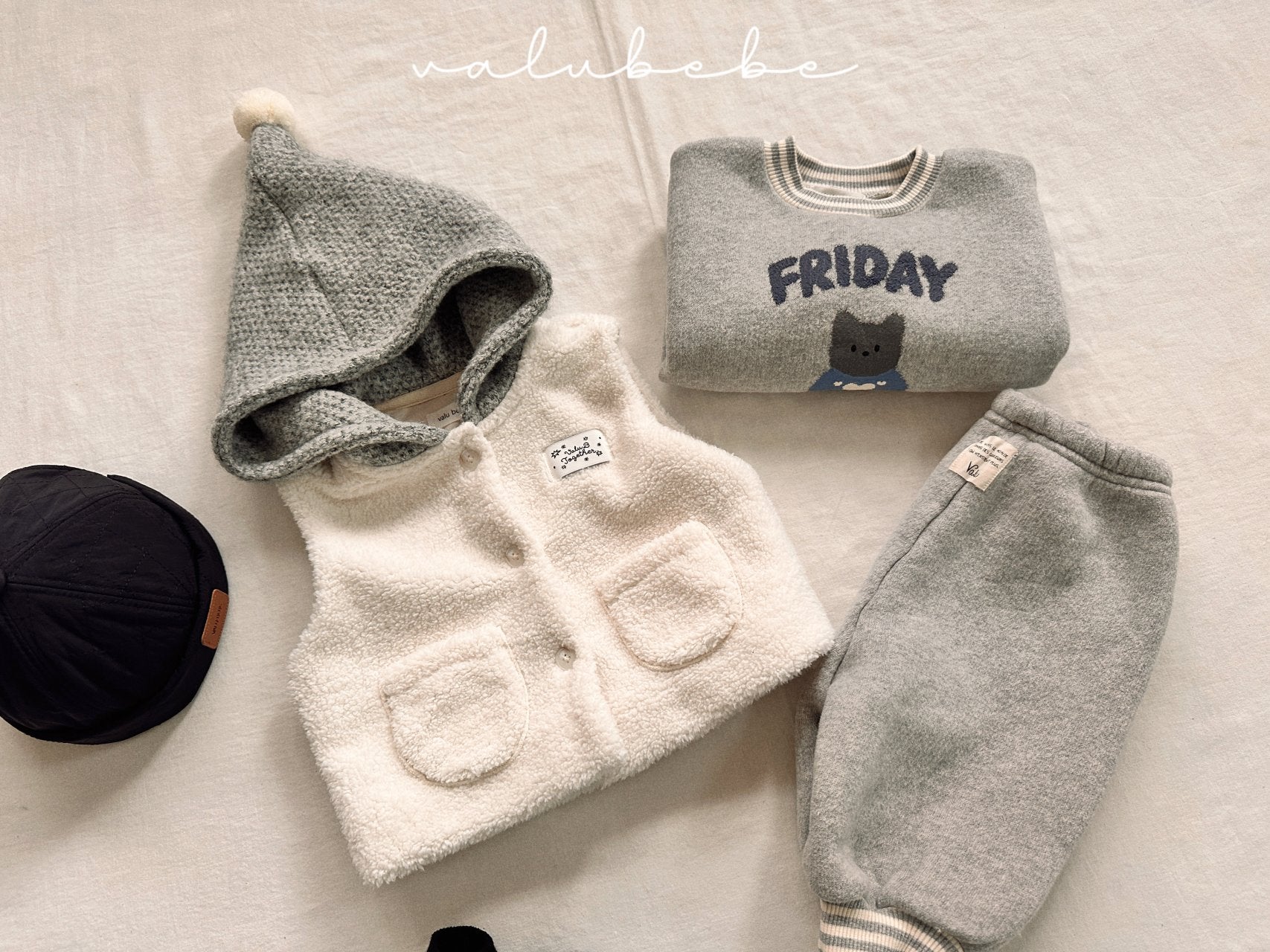 ［valubebe］Pompom food boa vest (baby)