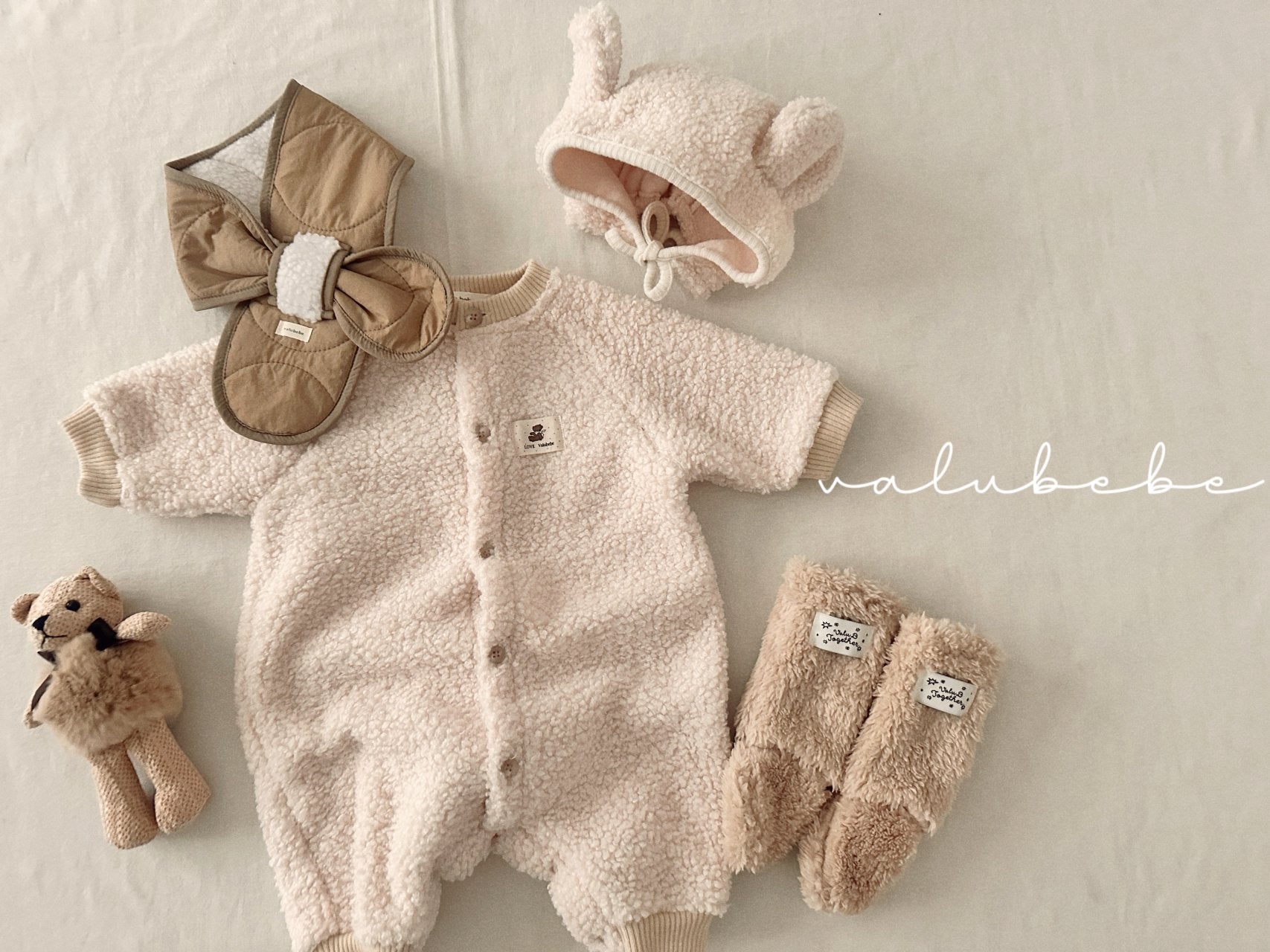 ［valubebe］Valu bear boa beanie (baby)