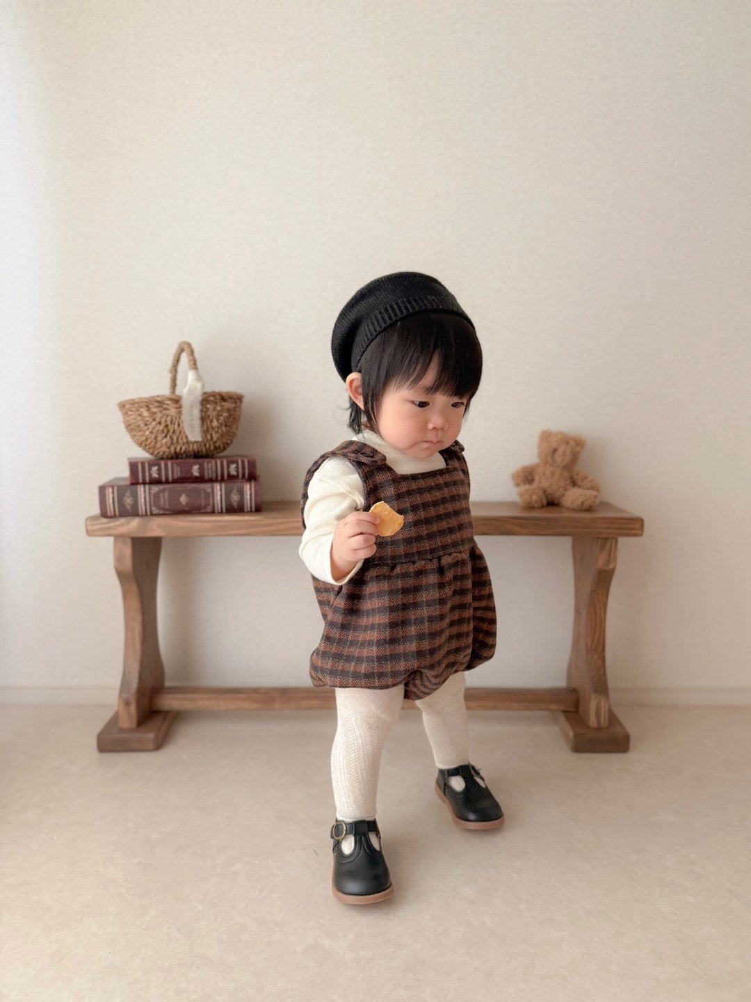 ［mimi market］Olly suspender rompers