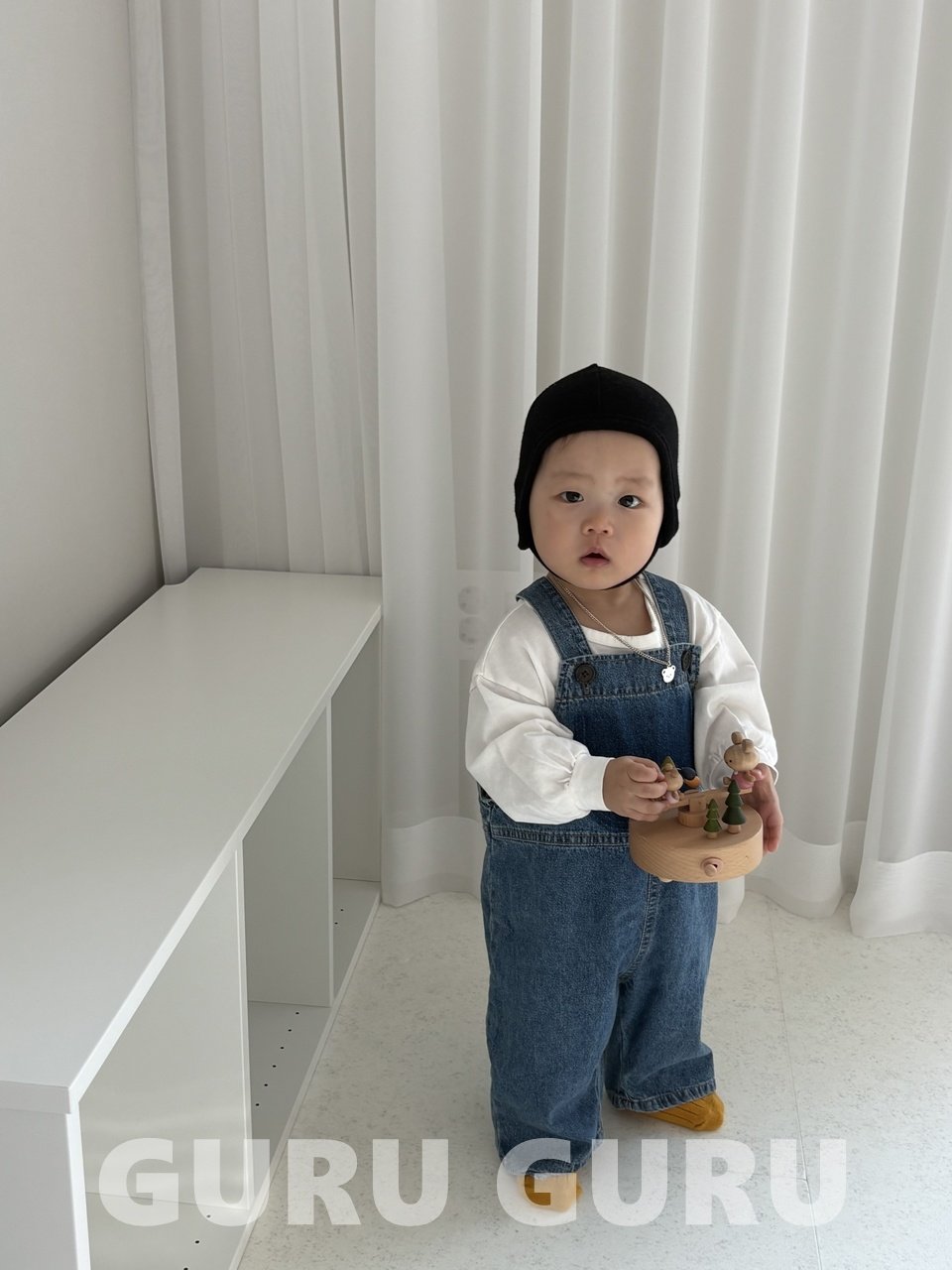 ［guru guru］Denim overalls (baby & kids)