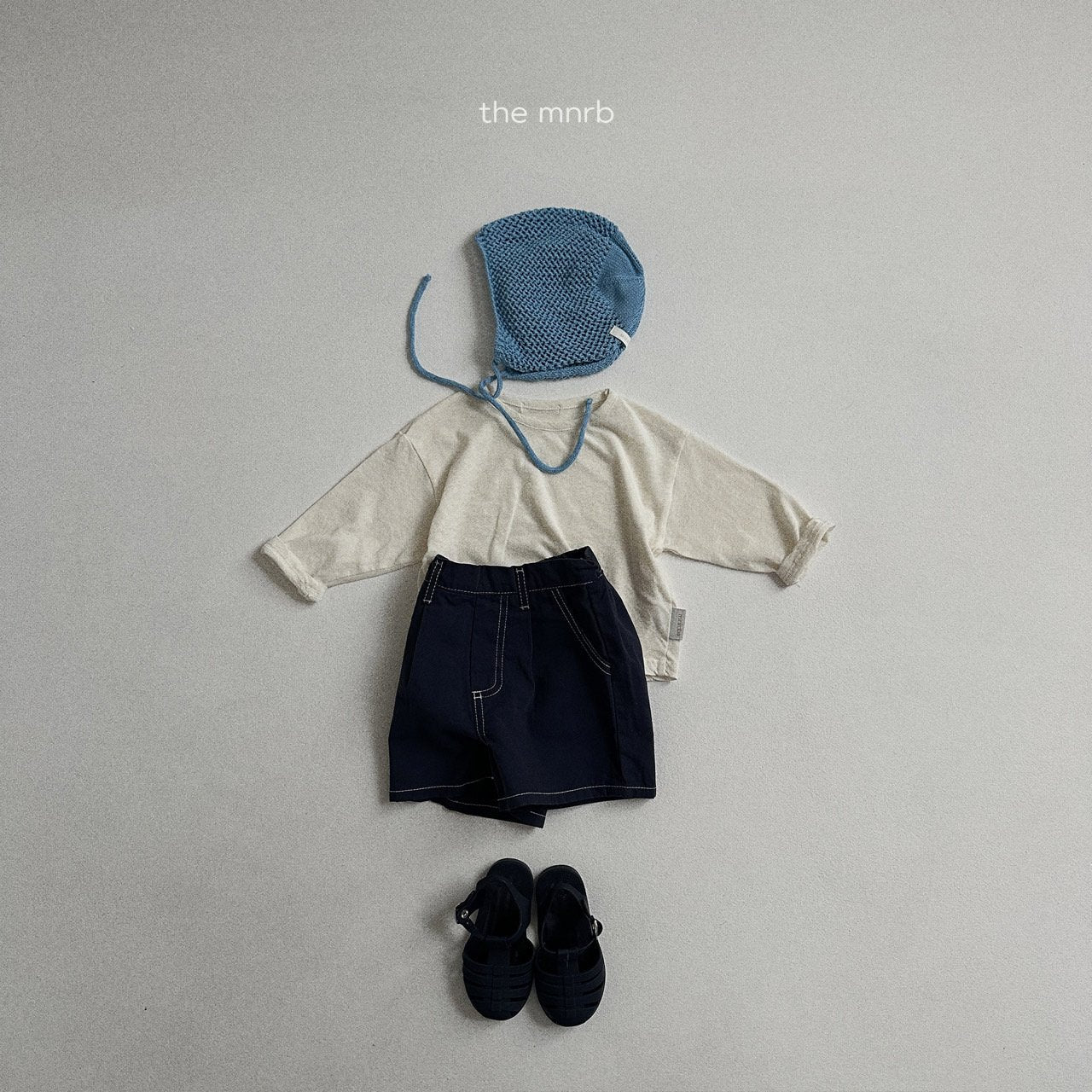 ［minirobe］Summer three-quarter T-shirt