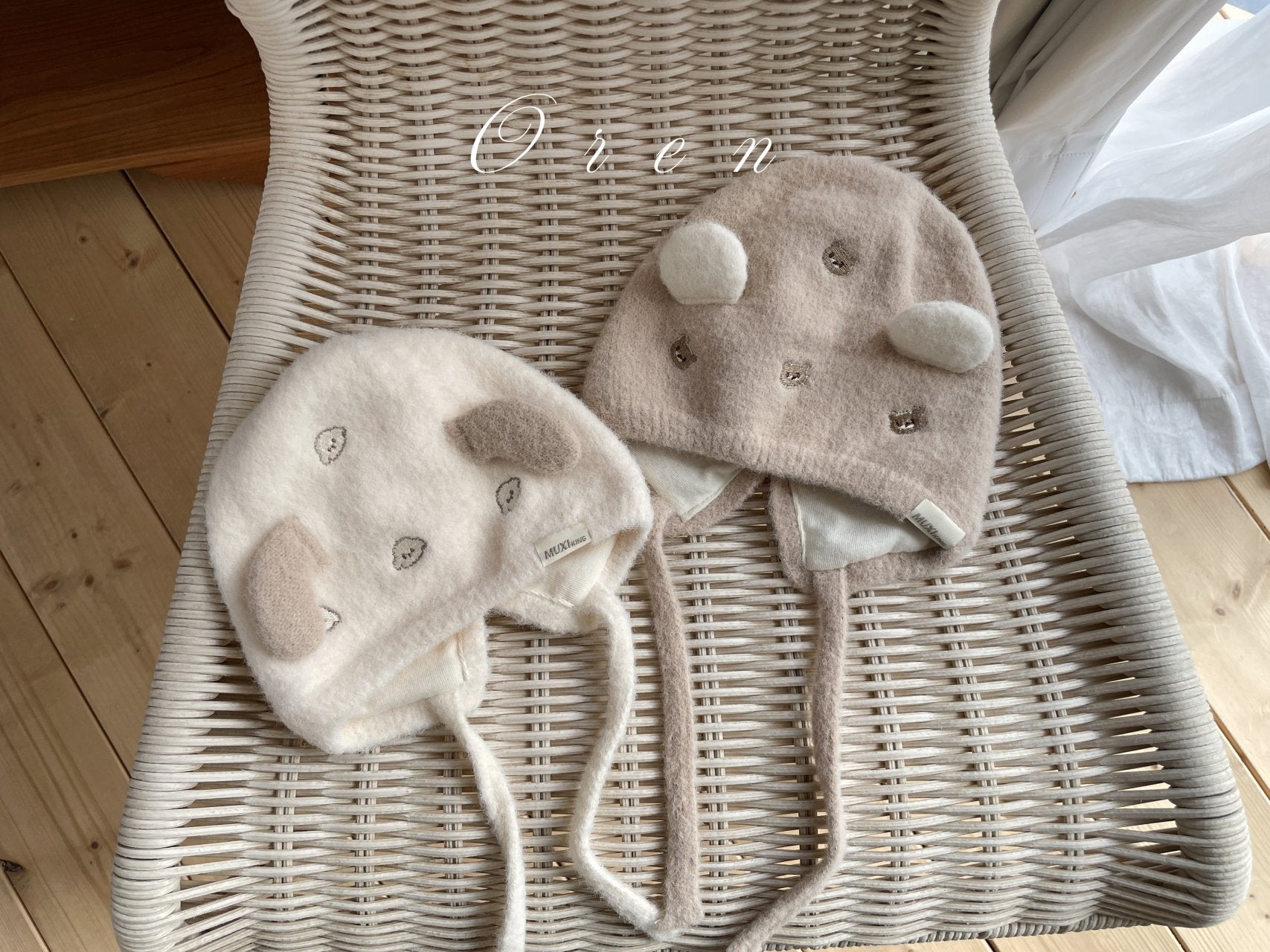 ［OREN］Soft bear bonnet