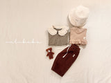 ［valubebe］Frill check collar rompers (baby)