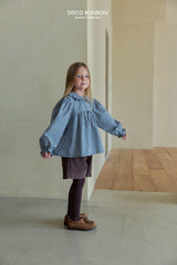 ［DISCO BONBON］Candy frill check blouse