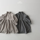 ［LINDO］Stripe turtleneck one-piece