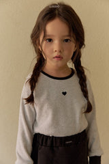 ［LINDO］Heart bi color tee