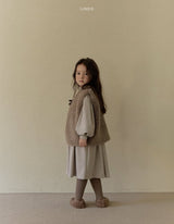 ［LINDO］Betty fur ribbon vest