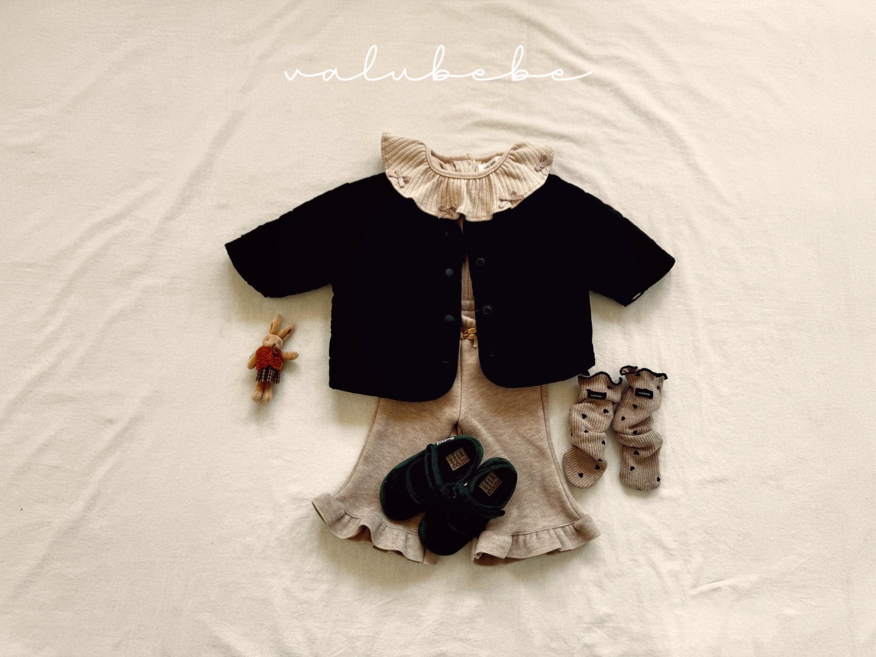 ［valubebe］Semi flare frill pants (baby)