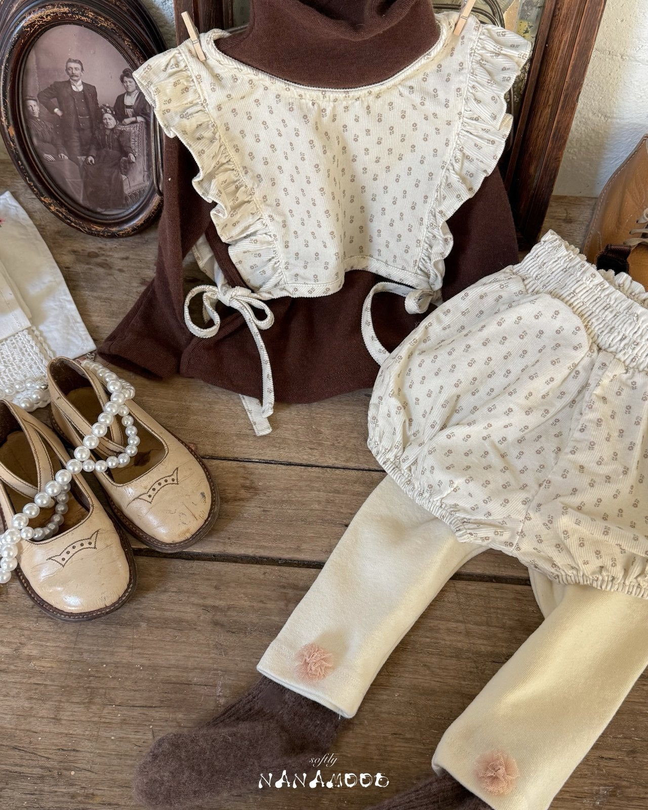 ［nanamood by BANANAJ］Flowly frill set