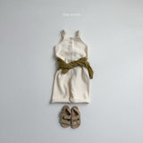 [minirobe] Curly suspenders jumpsuit