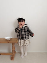 ［mimi market］Check fur coat