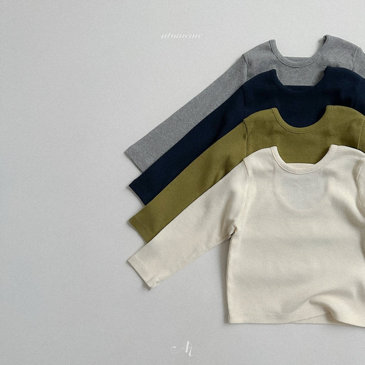 [atomeme] Beni ribbed tee