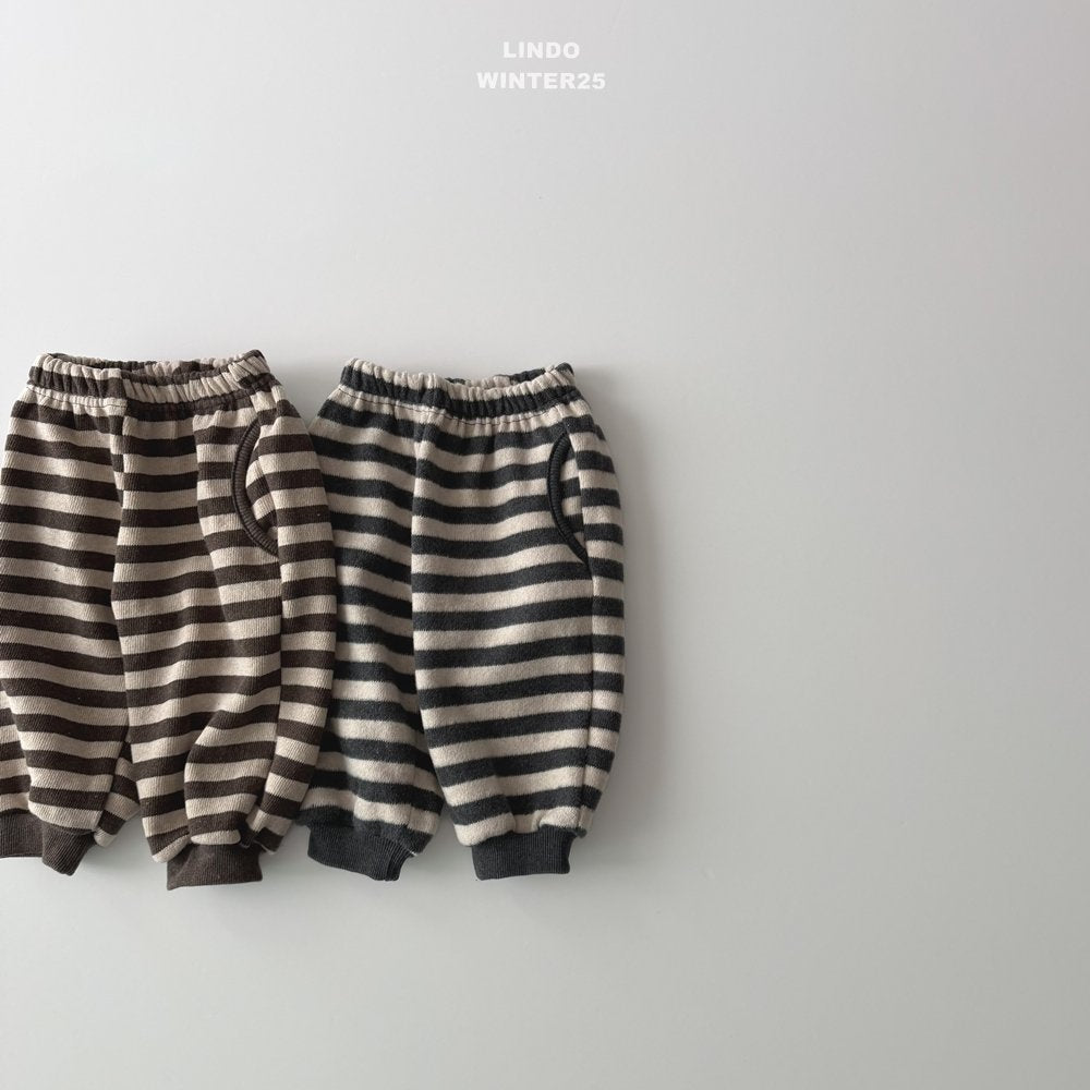 ［LINDO］Luke stripe jpgger pants