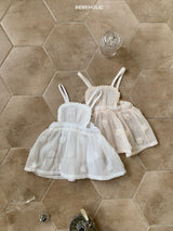 ［bebe holic］Rose apron skirt