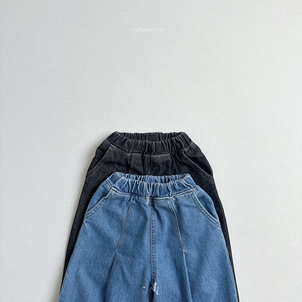 [atomeme] Jump dart denim pants