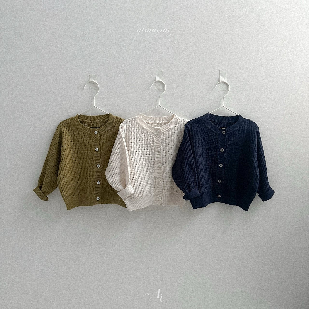 [atomeme] Chestnut knit cardigan