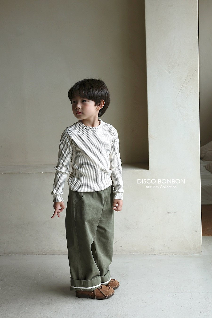 ［DISCO BONBON］Stripe span tee