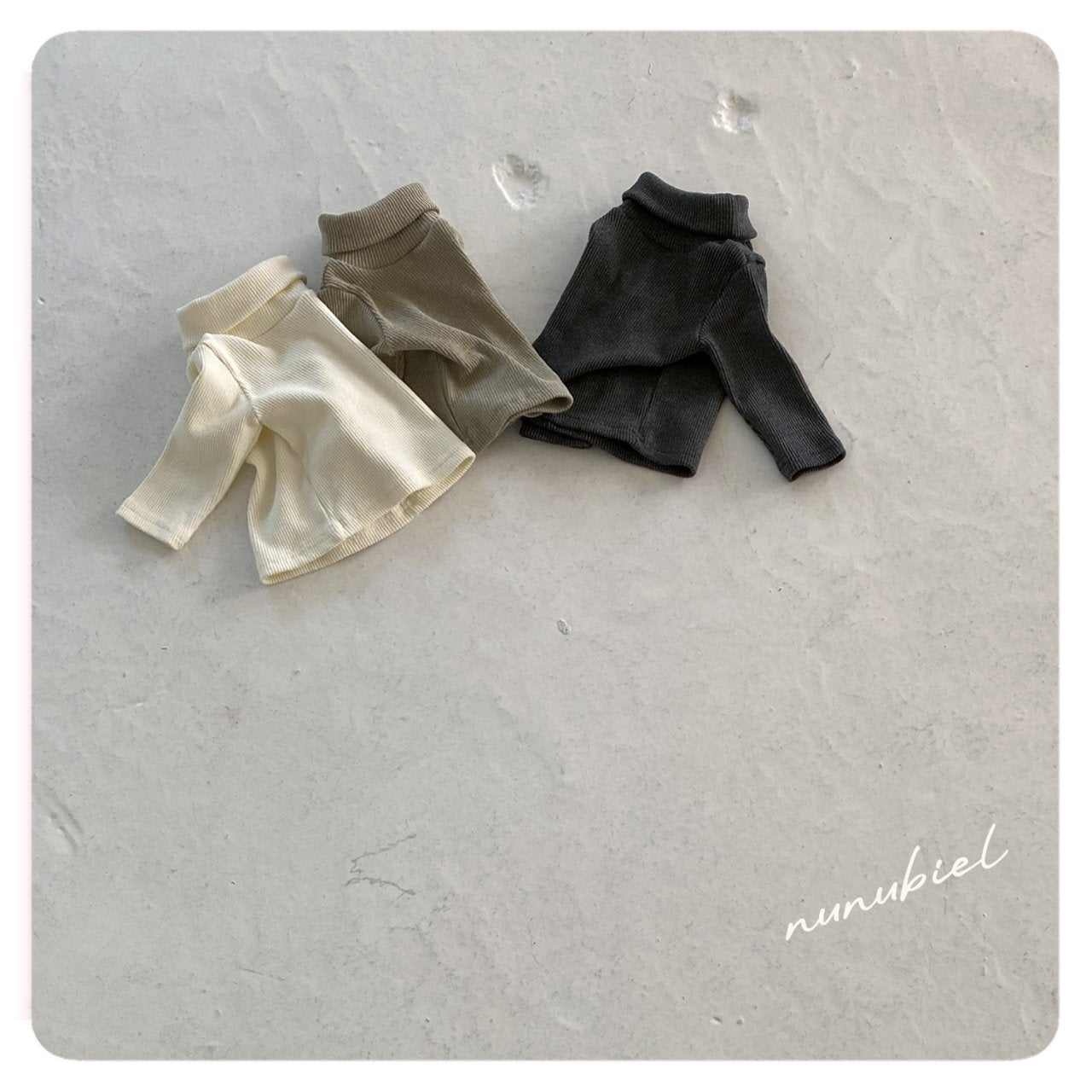 ［nunubiel］Double turtleneck