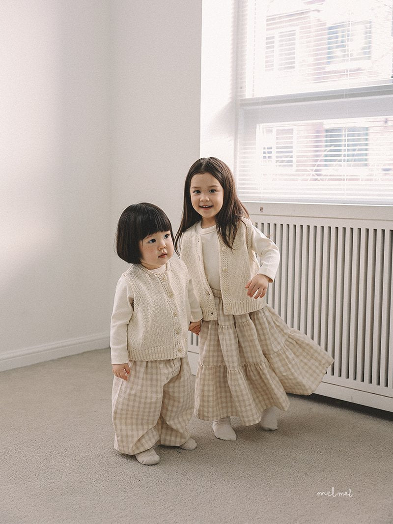 ［MELMEL］Tiered long skirt