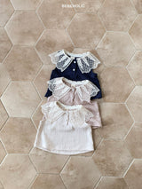 ［bebe holic］Puppy lace collar tops