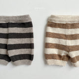 [minirobe] Striped knit pants