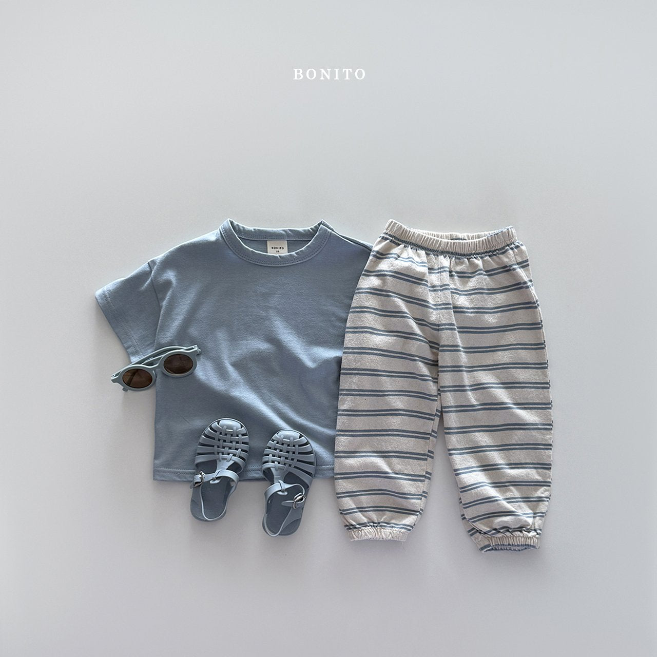 ［Bonito］Stripe jogger pants