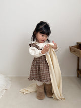 ［mimi market］Boucle apron one-piece