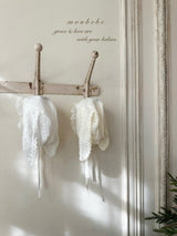 ［monbebe］Winter bunny lace bonnet