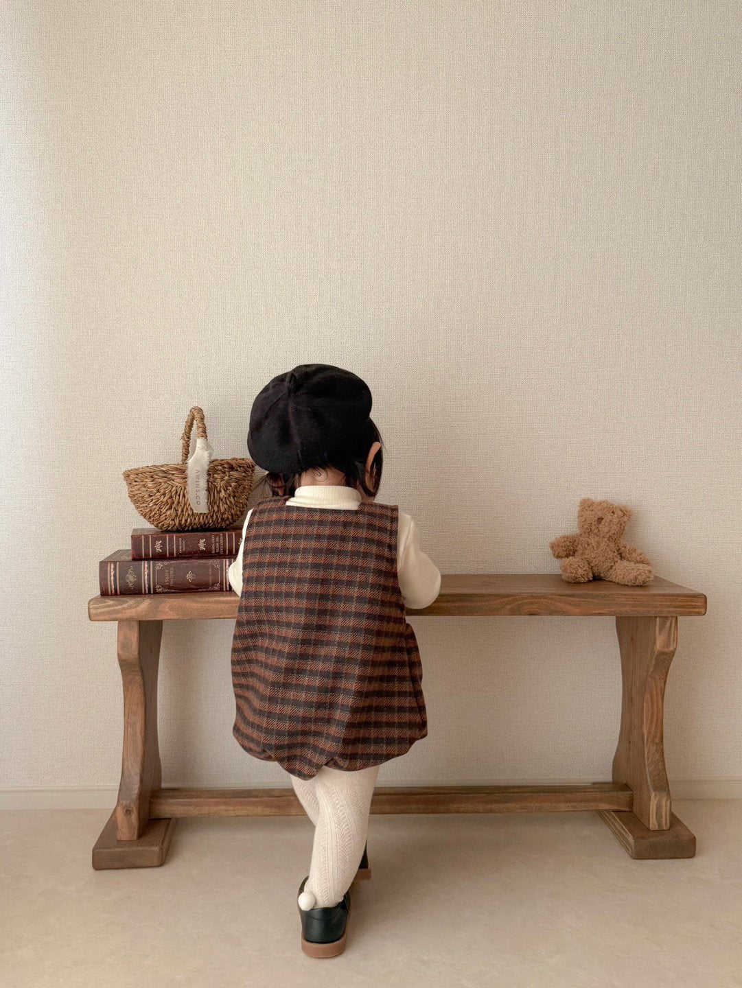 ［mimi market］Olly suspender rompers