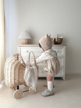 ［mimi market］Eyelet turtleneck tee