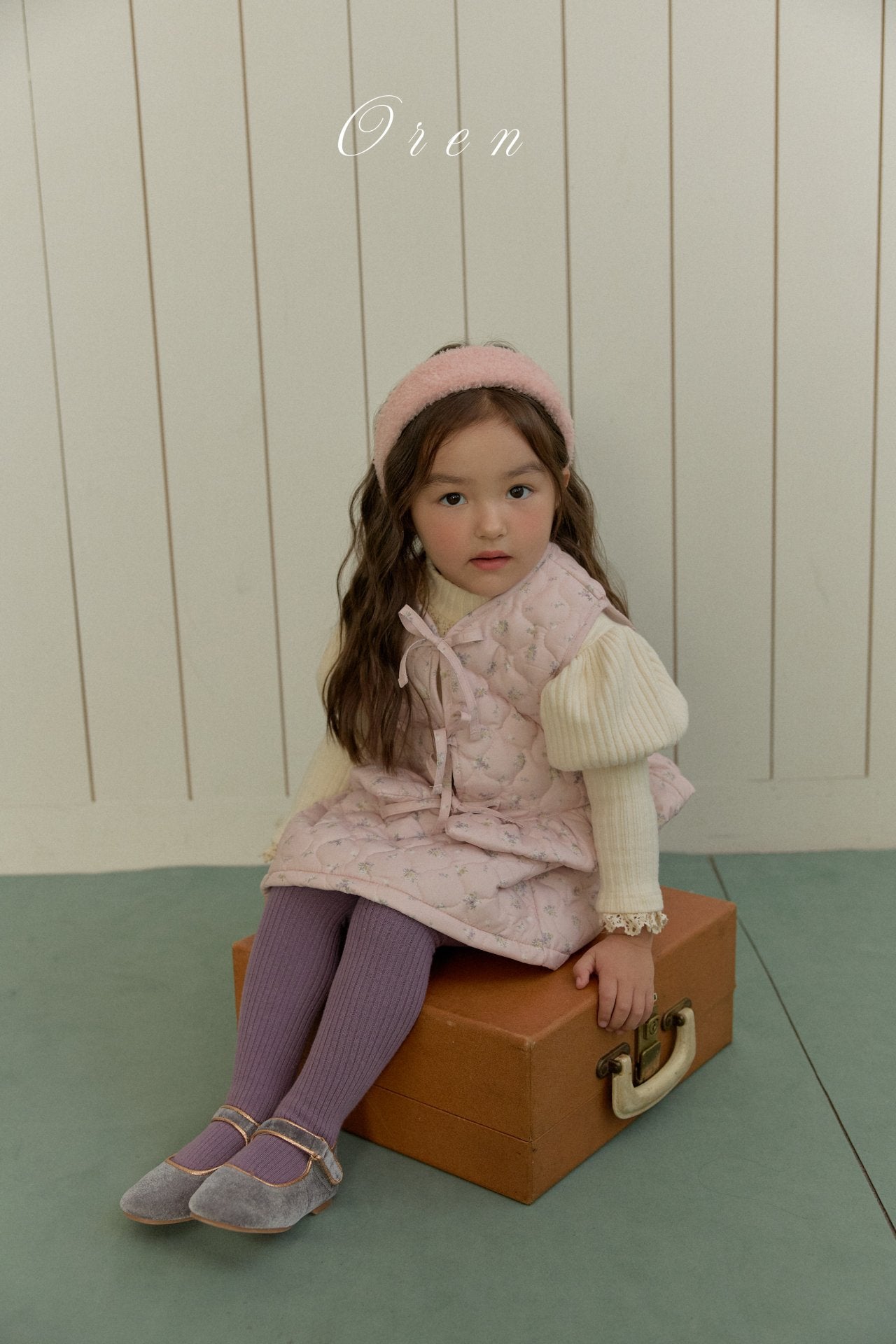 ［OREN］ Rose rib puff tops