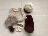 ［valubebe］Soft stripe half neck tops (baby & kids)