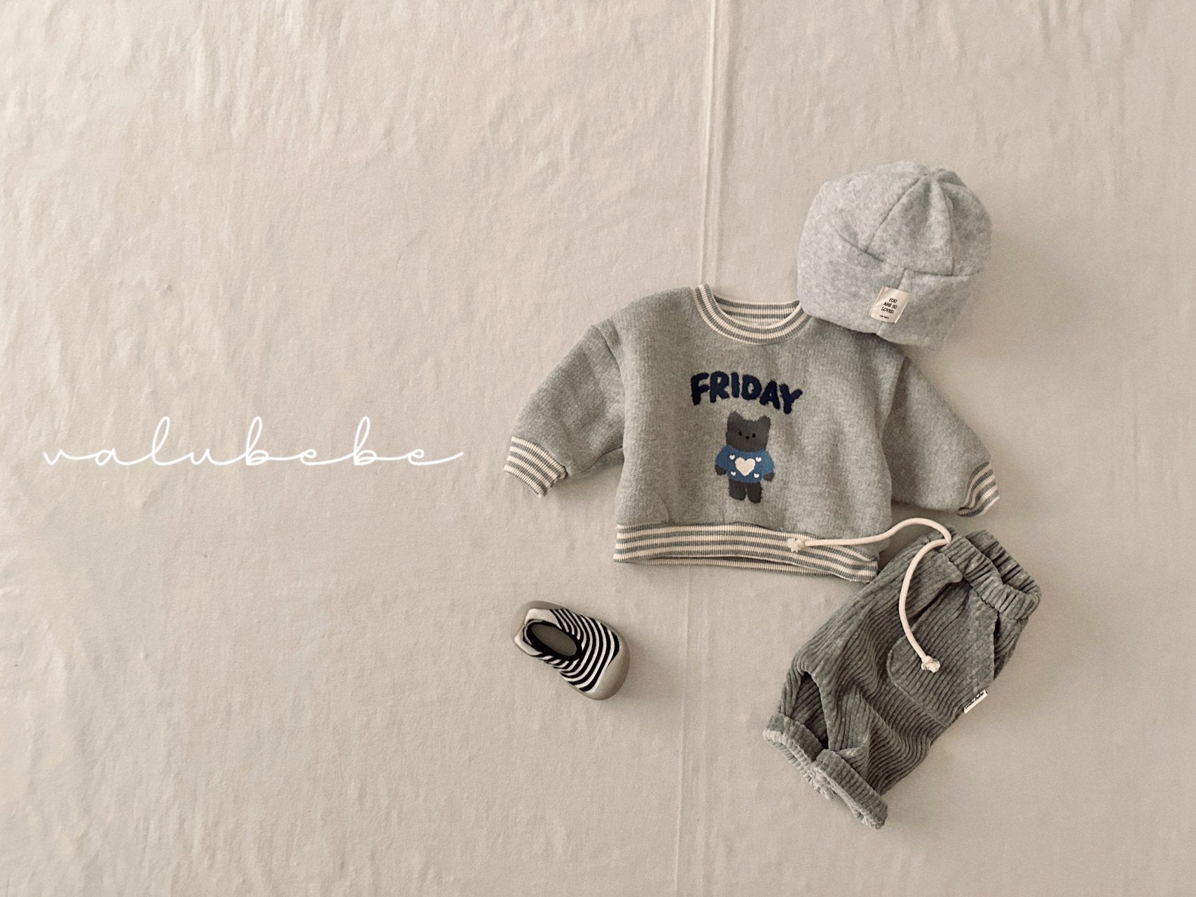 ［valubebe］Katto rib pants (baby)