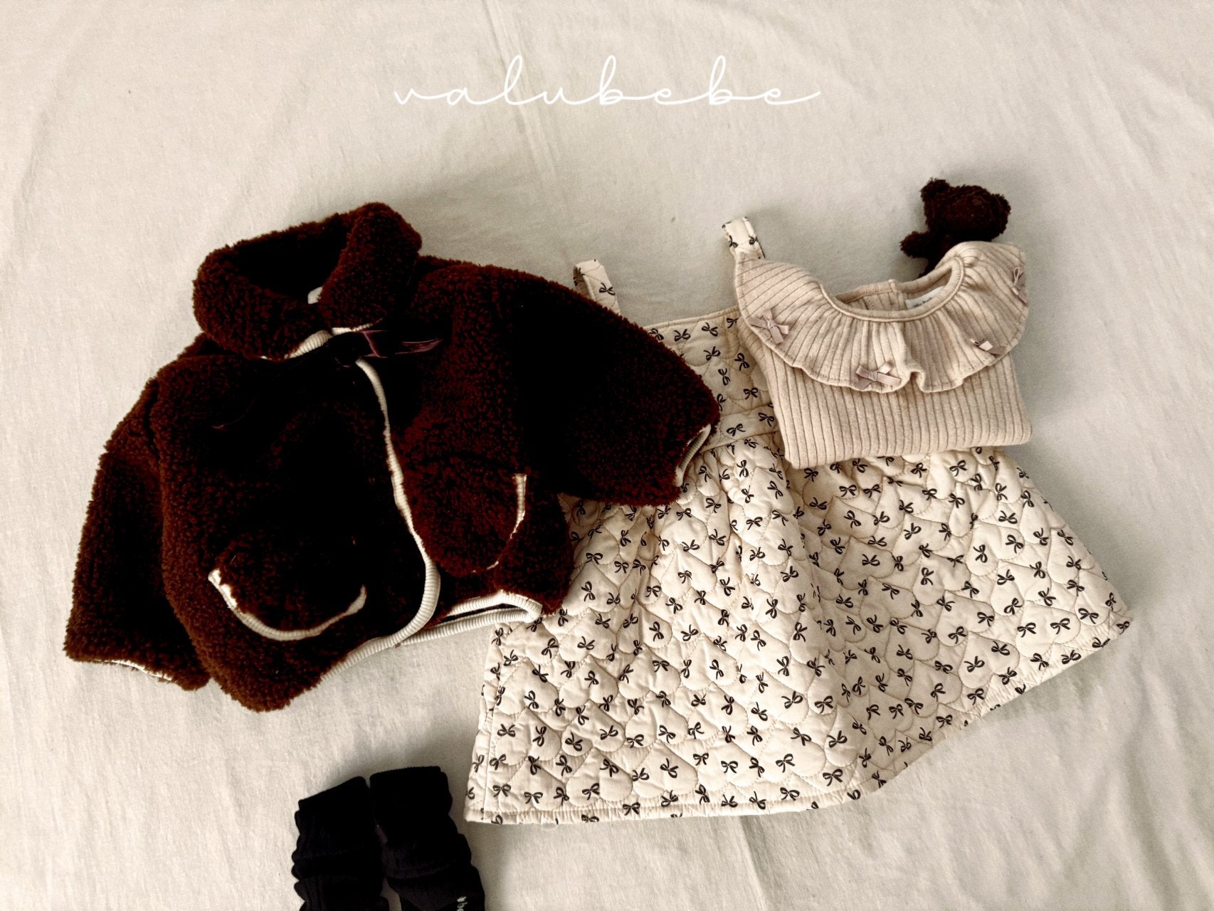［valubebe］Ribbon frill tops (baby)