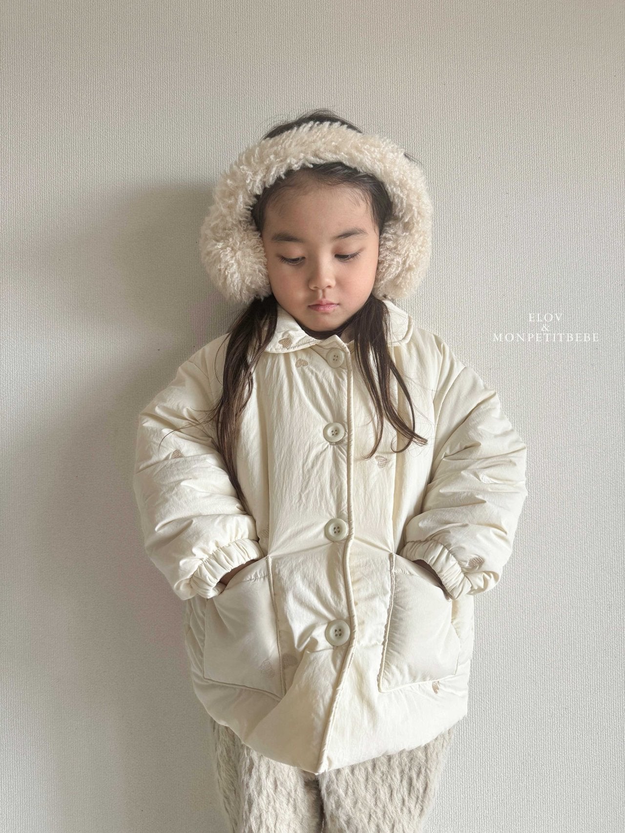 ［Mon petit bebe］Ella embroidery jumper (3oz)