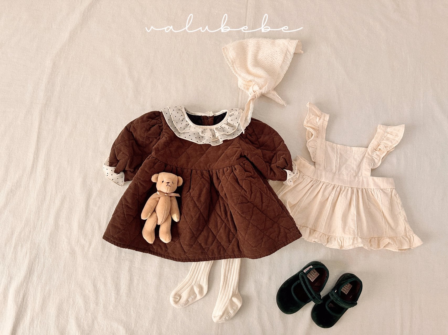 ［valubebe］Dot color quilting one-piece (baby)