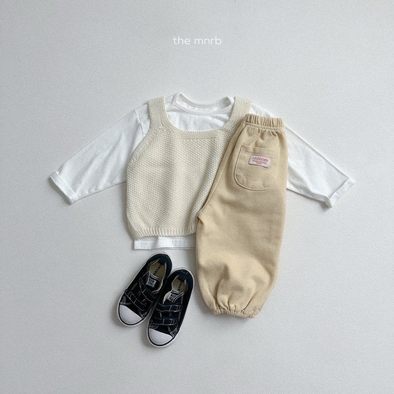 [minirobe] Square-neck knit vest
