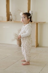 ［bebenine］Flower Overall Pants