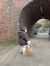 ［mimi market］Check boa jumper