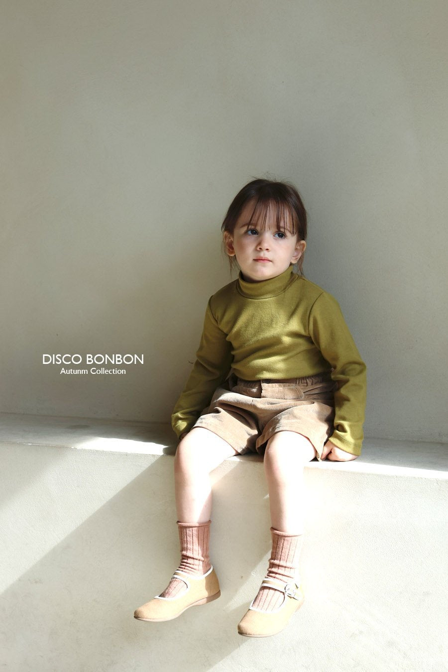 ［DISCO BONBON］Relax span turtleneck tee