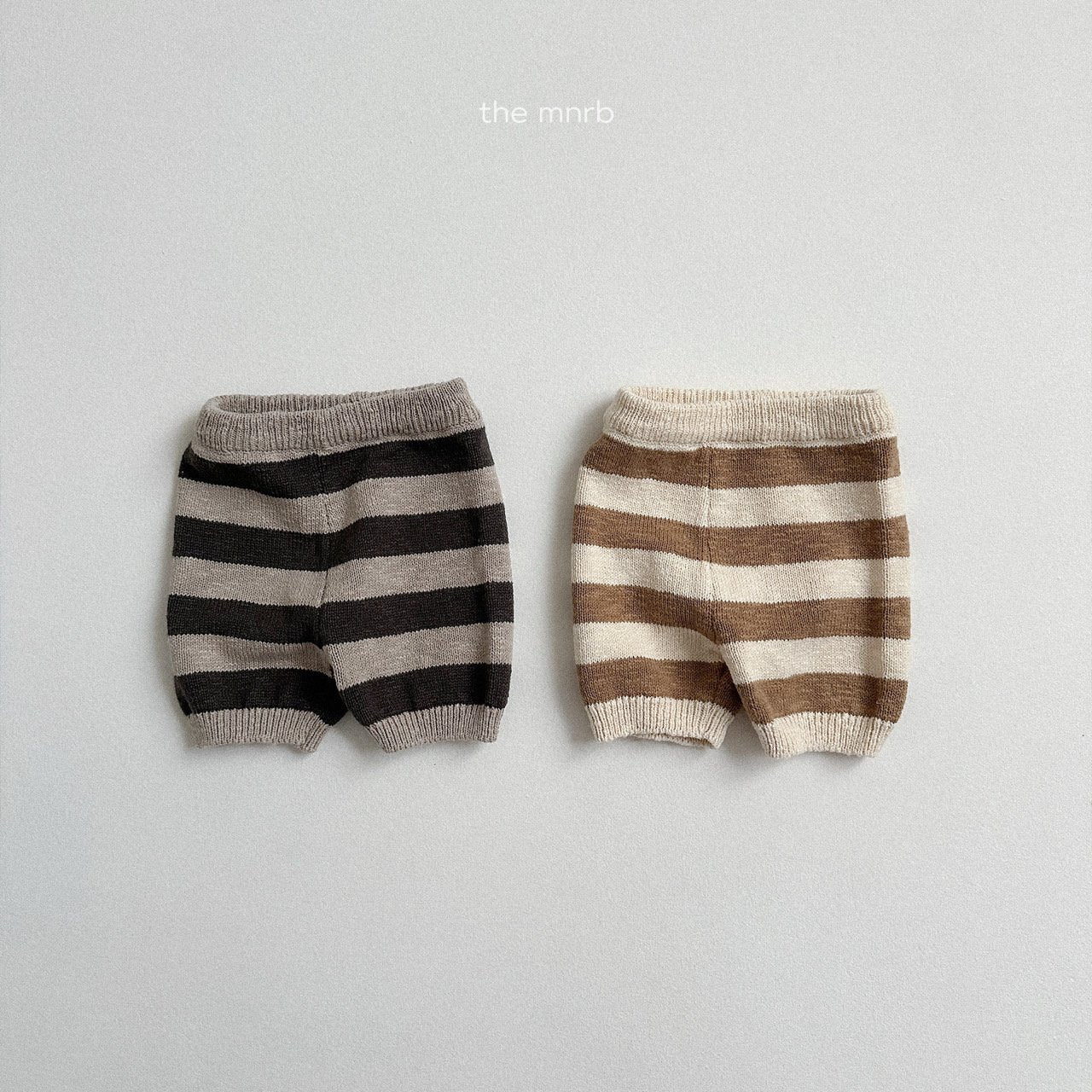 [minirobe] Striped knit pants