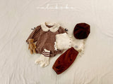 ［valubebe］Frill check collar rompers (baby)