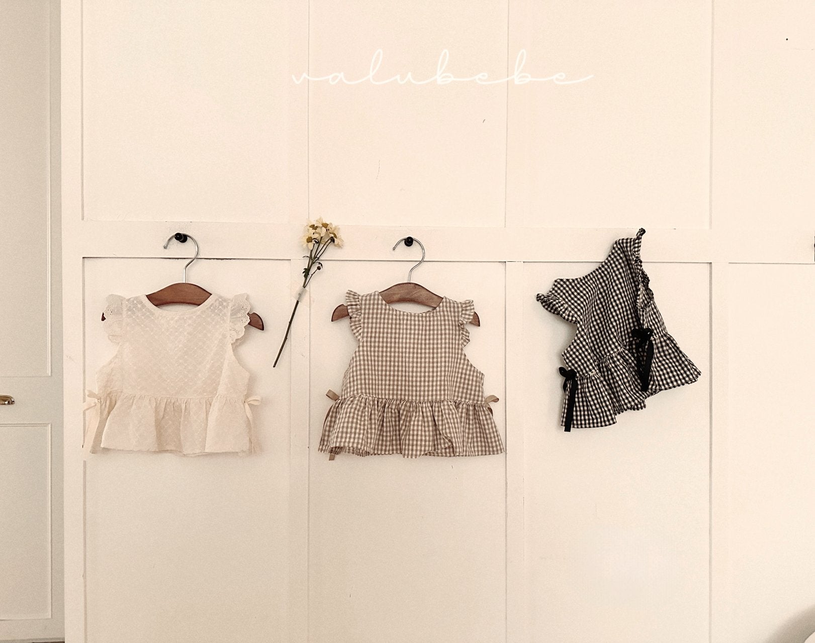 ［valubebe］Lena frill ribbon vest