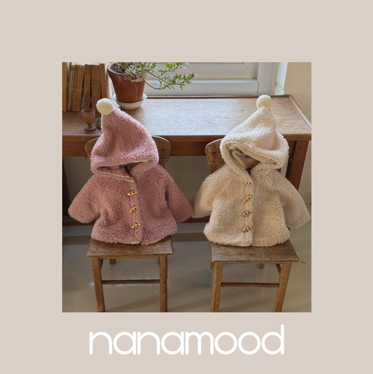 ［nanamood by BANANAJ］Knot boa coat